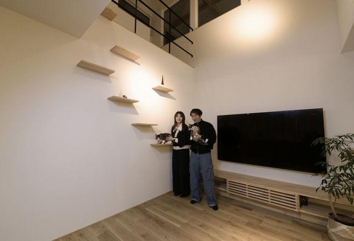 夢だったキャットウォークと大空間リビングを叶えてもらいました アイキャッチ画像